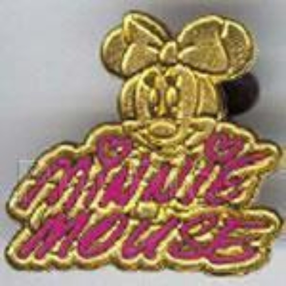 Disney Pin Minnie Mouse Gold Signatures Cast Member Lanyard Series DLR 30240